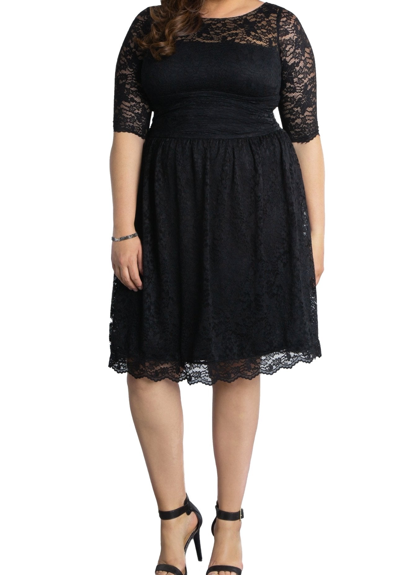 Luna Lace Dress Plus – Dressbarn - Main Image