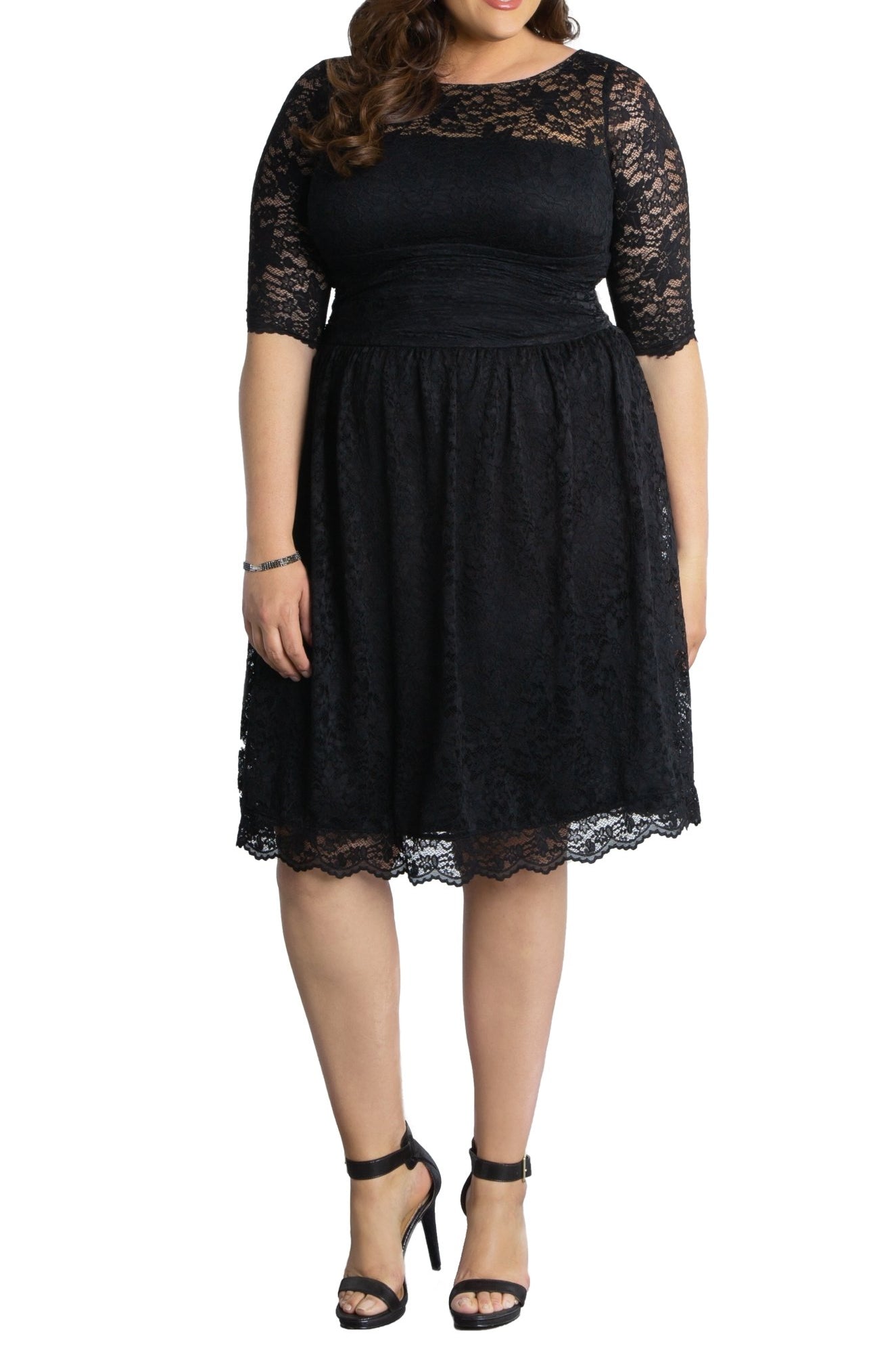 Luna Lace Dress - Plus - DressbarnDresses