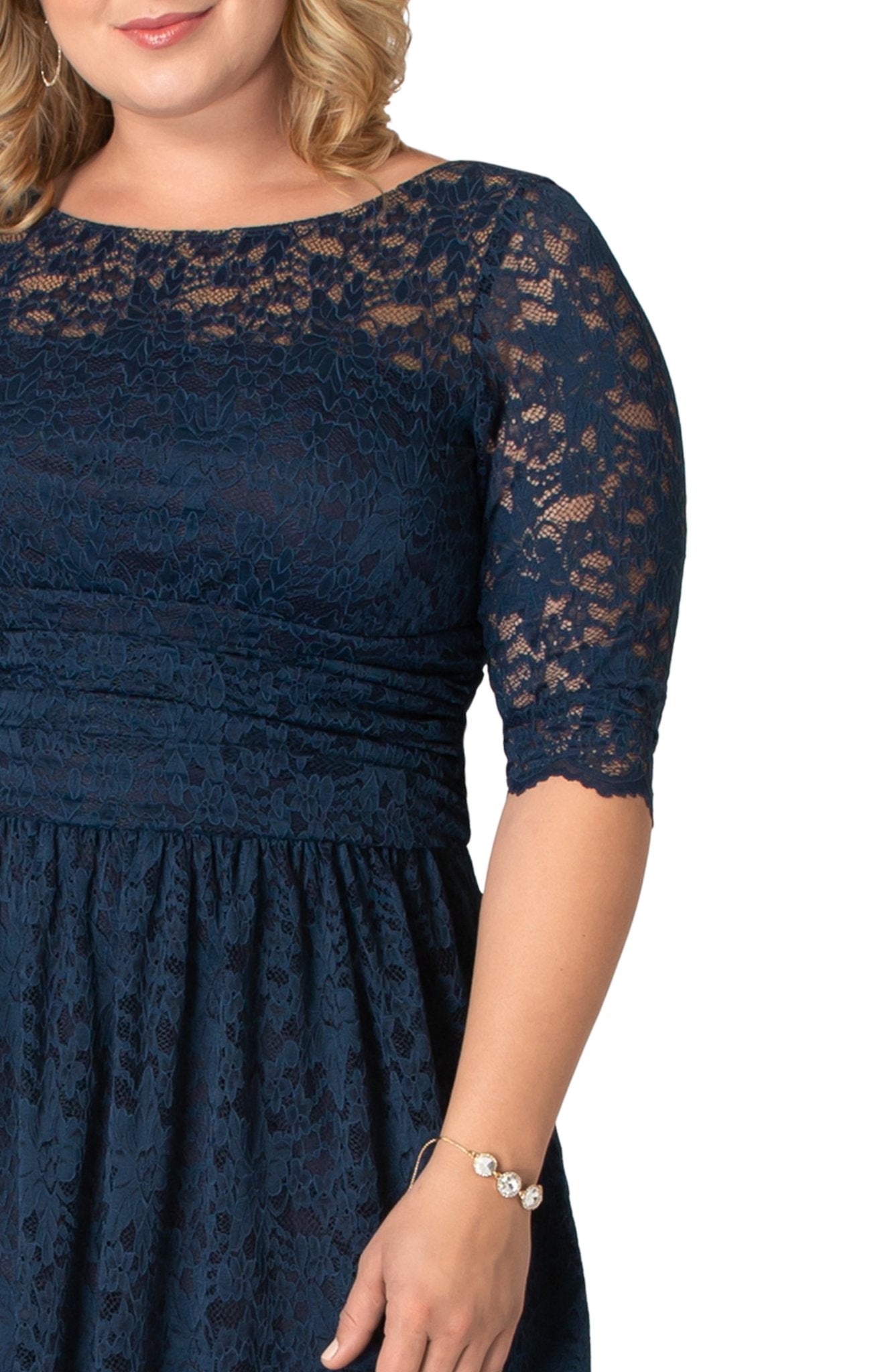 luna lace dress Luna Lace Trim Dress Augusta Twenty