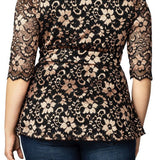 Luxe Lace Top - Plus - DressbarnTops