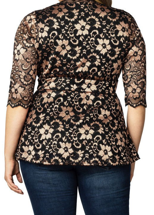 Luxe Lace Top - Plus - DressbarnTops