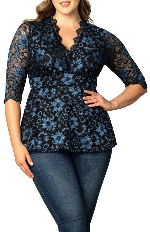 Luxe Lace Top - Plus - DressbarnTops