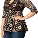 Luxe Lace Top - Plus - DressbarnTops