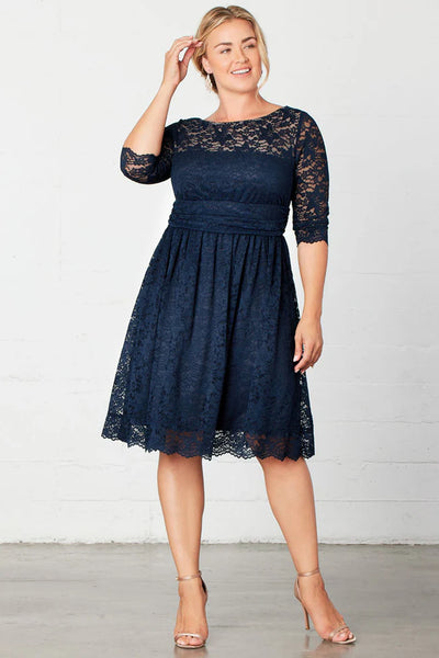 luna lace maxi dress Kiyonna Plus Size Cocktail Midi BD-NewAdd-TagR Type of order:Ready to Ship Flower Embroidery Lace S Light Blue Strapless