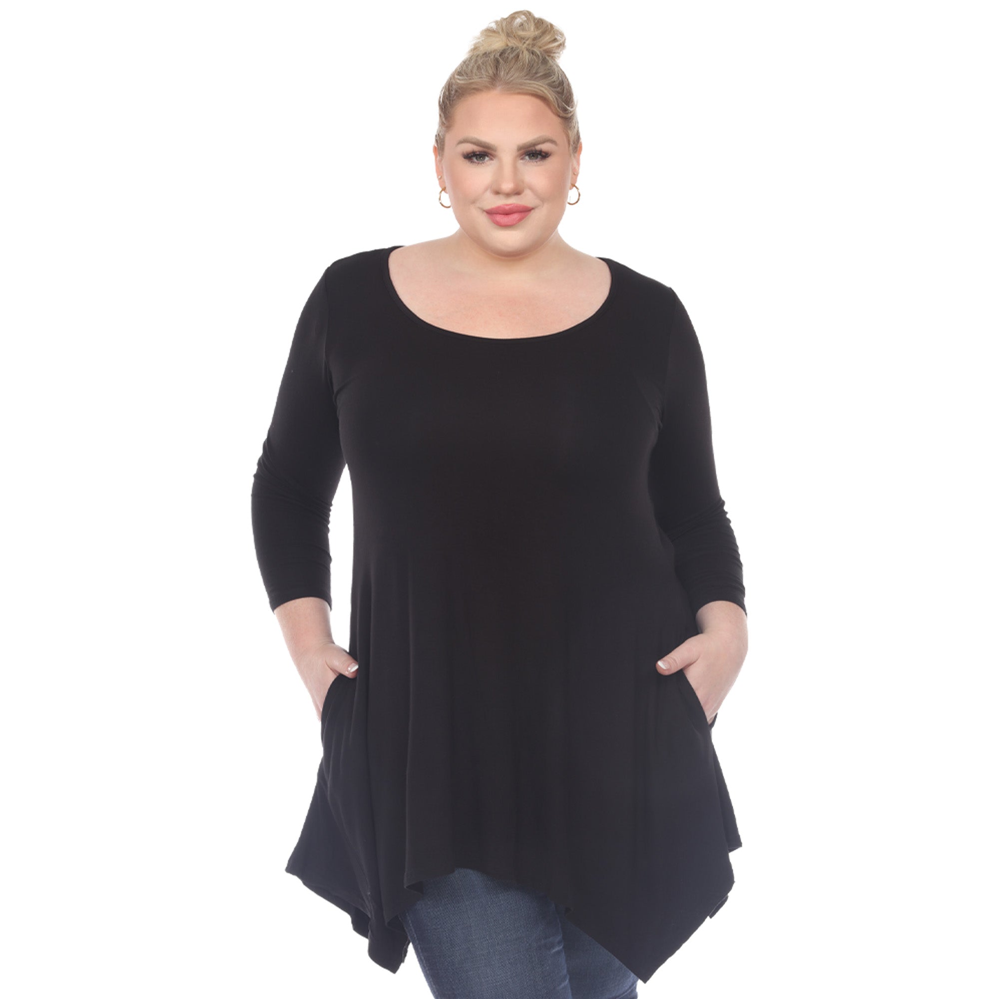 Makayla Tunic Top - Plus - DressbarnShirts & Blouses