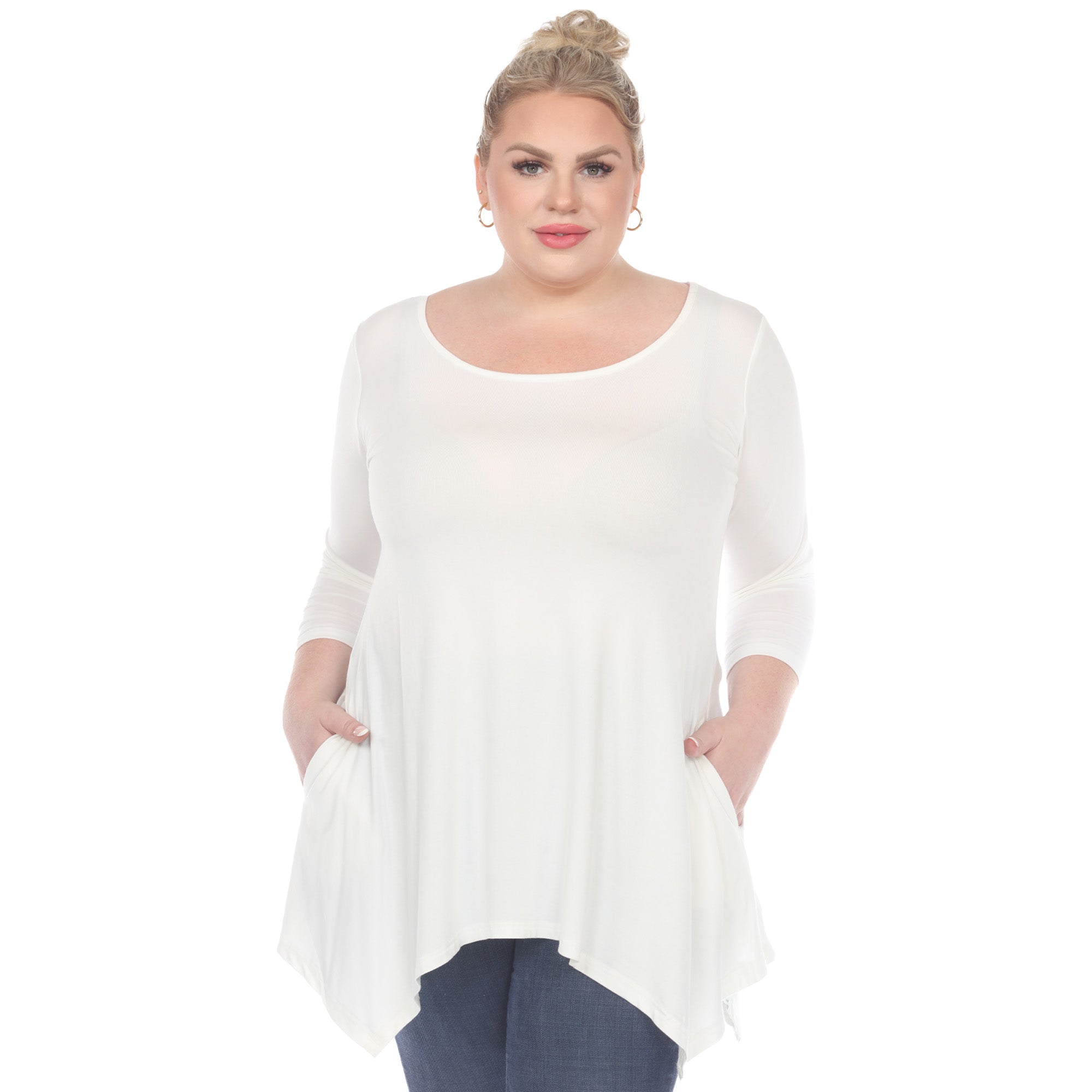 Makayla Tunic Top - Plus - DressbarnShirts & Blouses