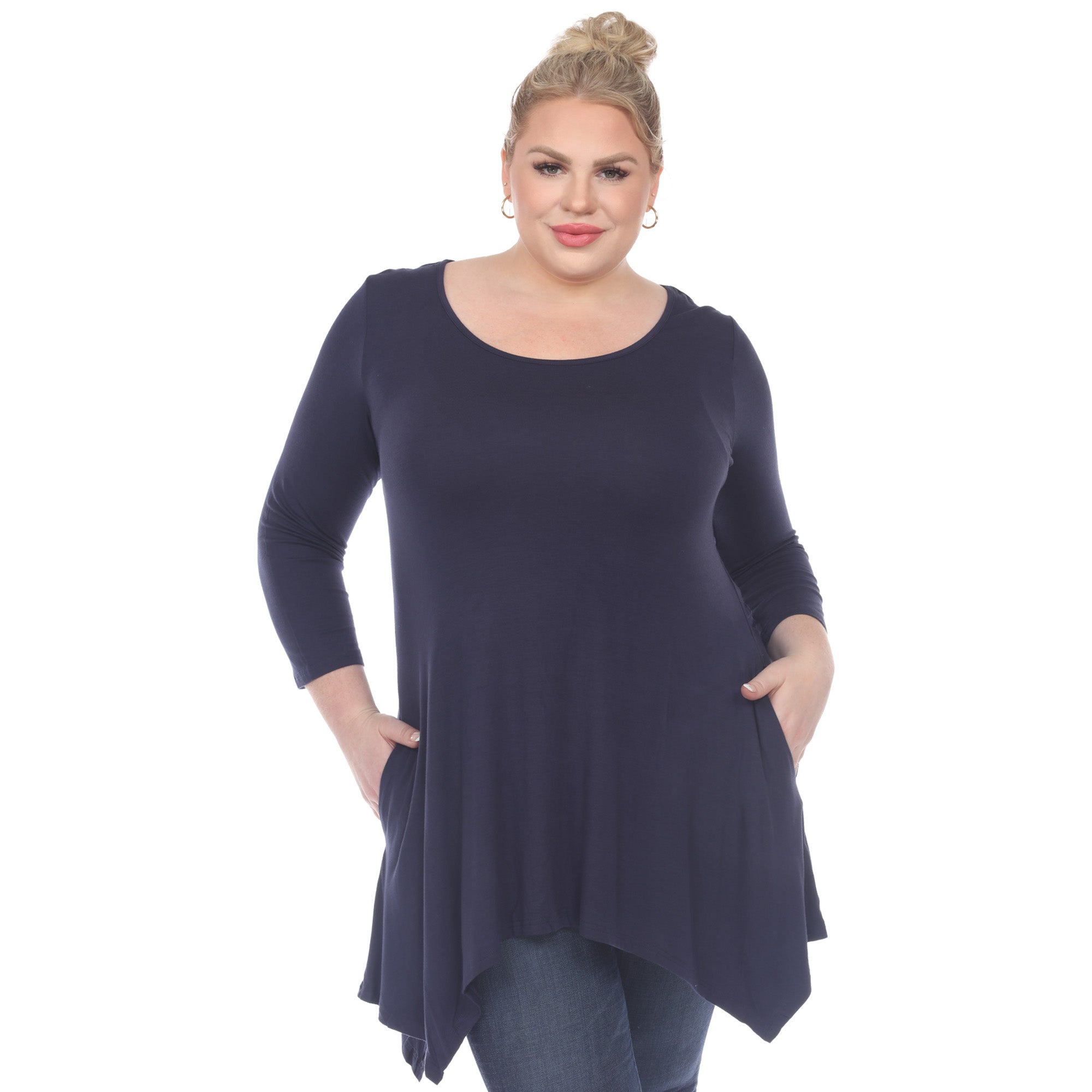 Makayla Tunic Top - Plus - DressbarnShirts & Blouses