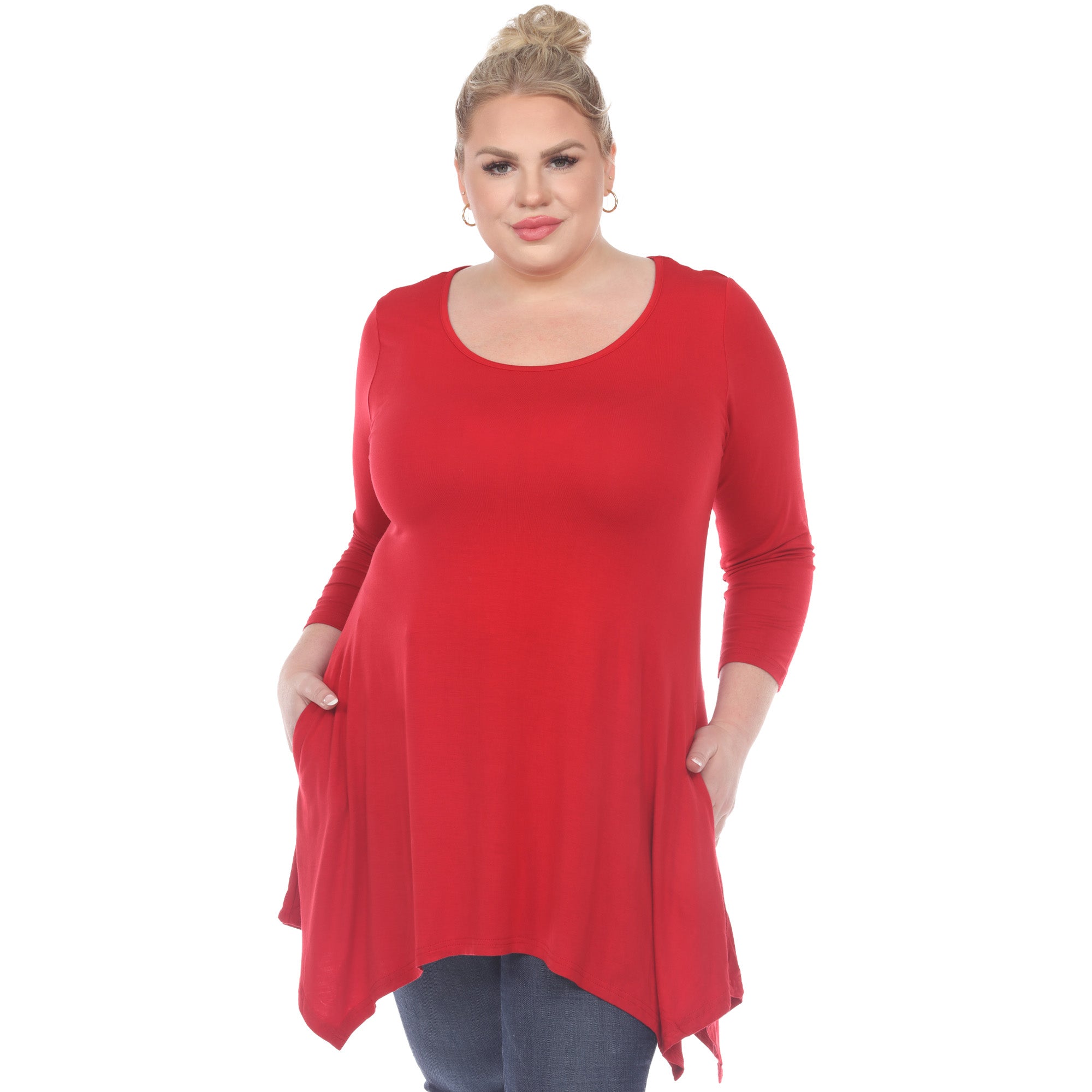 Makayla Tunic Top - Plus - DressbarnShirts & Blouses
