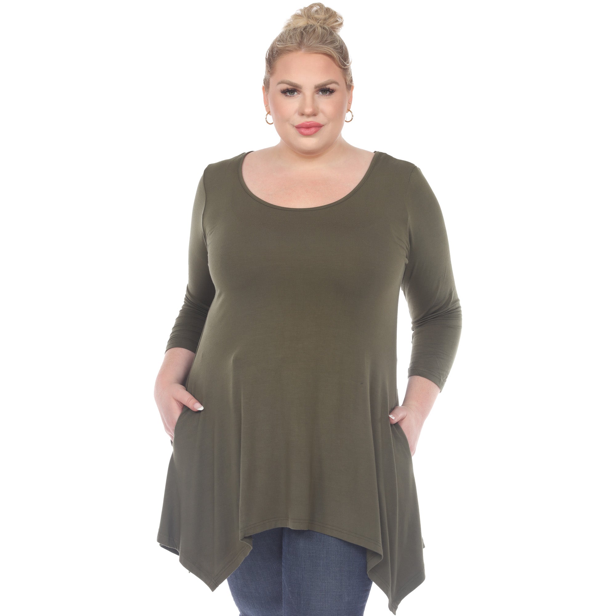 Makayla Tunic Top - Plus - DressbarnShirts & Blouses