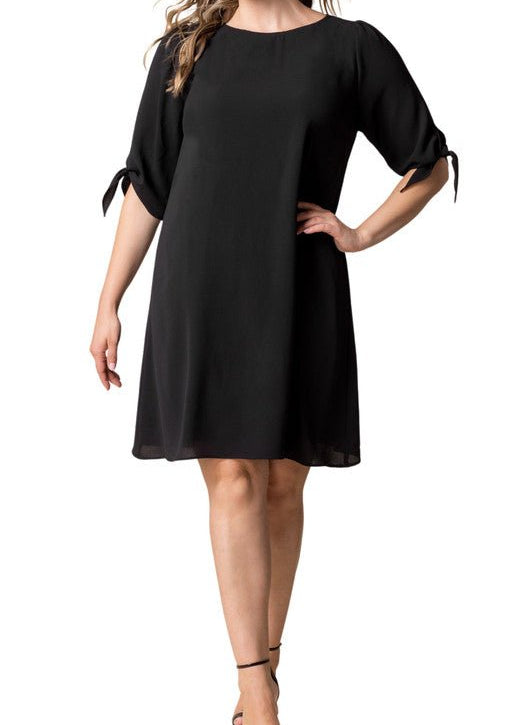 Kiyonna Women's Plus Size Manhattan Shift Dress, Black, 2X Kiyonna Women's Plus Size Manhattan Shift Dress, Black, 2X