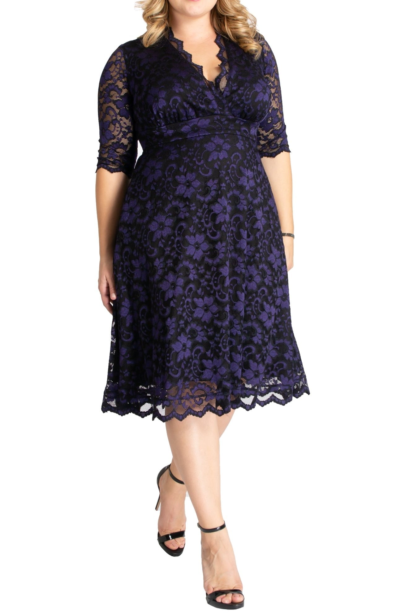 Mon Cherie Lace Dress - Plus - DressbarnDresses