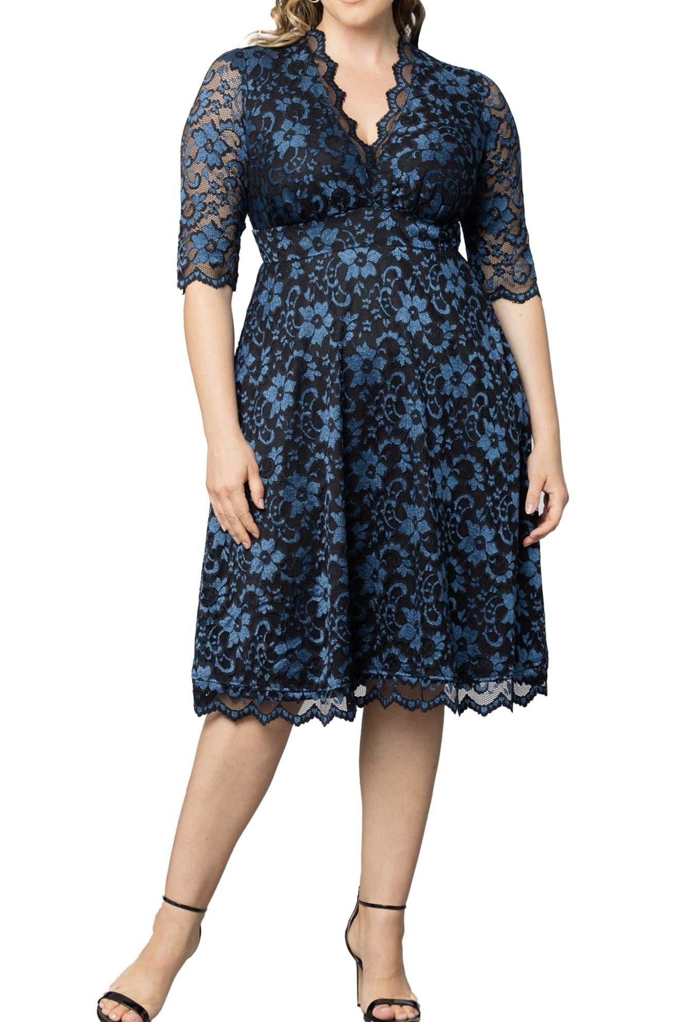 Mon Cherie Lace Dress - Plus - DressbarnDresses