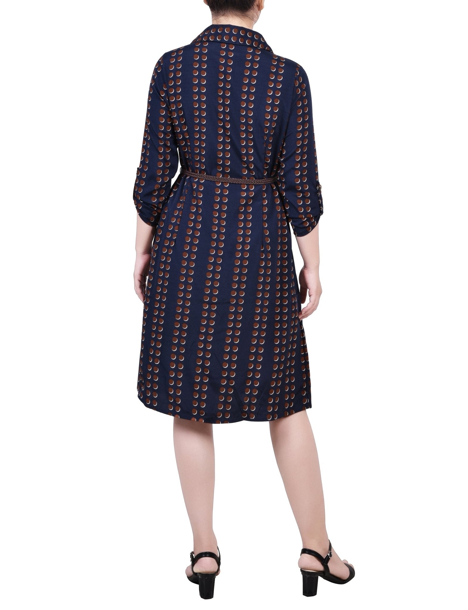 tab poplin midi dress Loft Poplin Twist Midi Shirtdress Size 4 Warm Graphite Women's