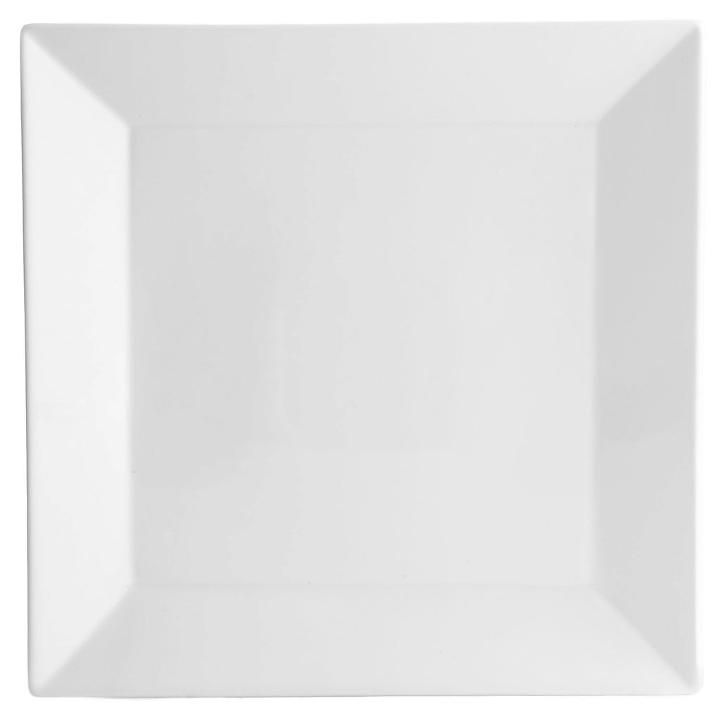 Pier 1 Luminous Porcelain Square White Dinner Plates, Set of 4 Dressbarn