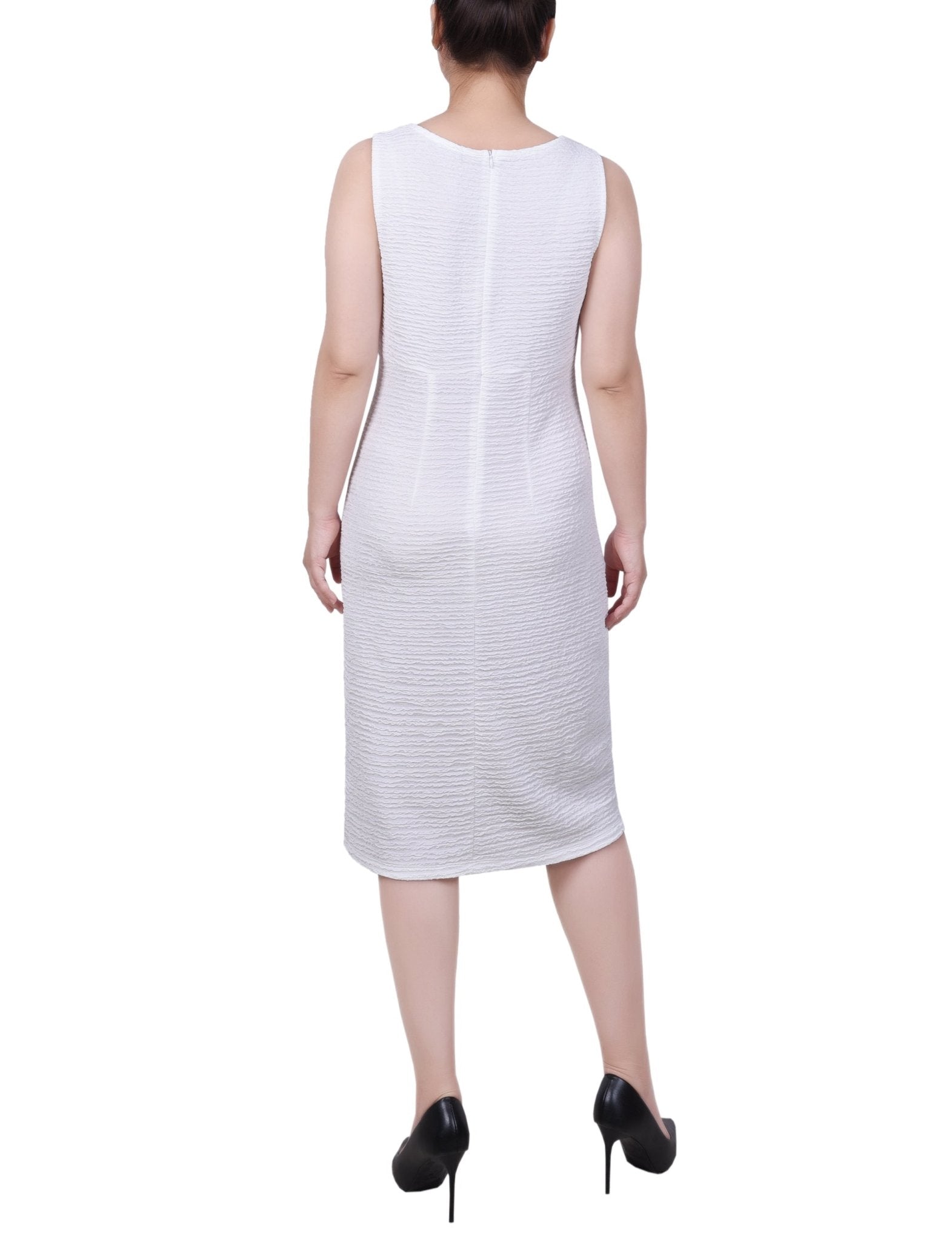 fitted 2 piece dress 2-Piece Sleeveless Slit Gown by Rachel Allan 70794
