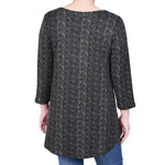 NY Collection 3/4 Sleeve 3-Ring Top - Petite - DressbarnShirts & Blouses