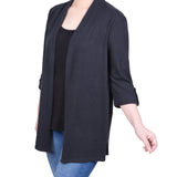 NY Collection 3/4 Sleeve Two In One Top - Petite - DressbarnShirts & Blouses
