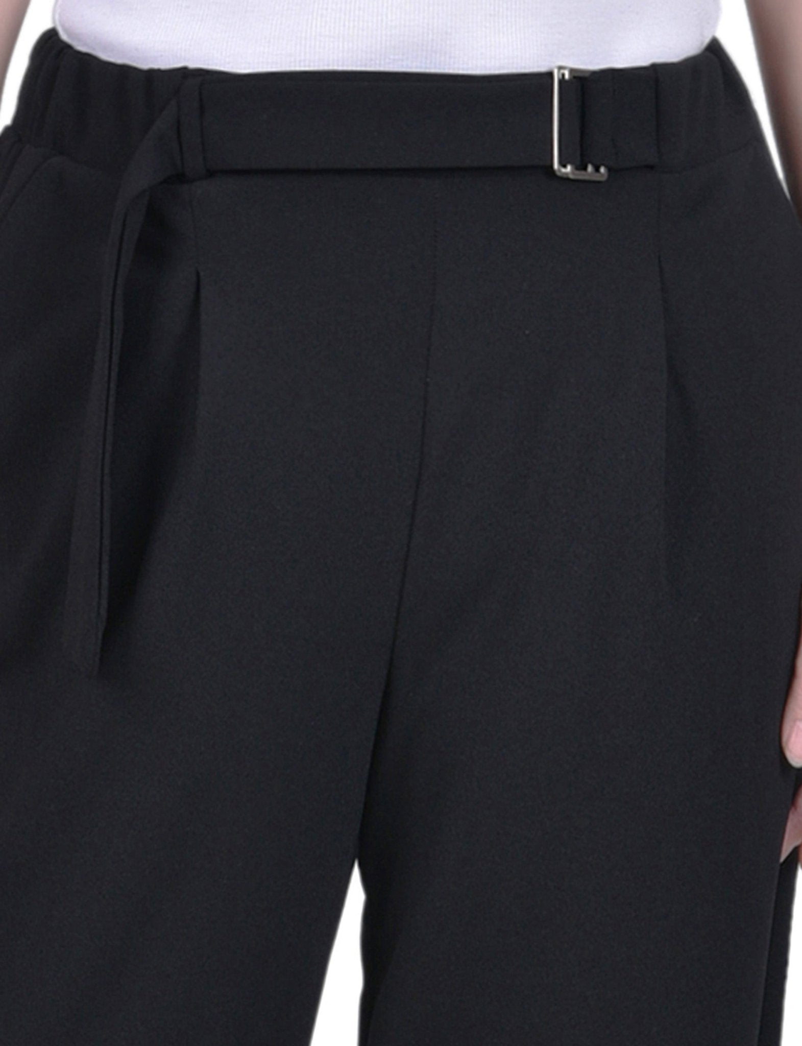 NY Collection Belted Scuba Crepe Pants - Petite - DressbarnPants