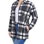 NY Collection Long Sleeve Brushed Twill Shirt Jacket - Petite - DressbarnCoats & Jackets