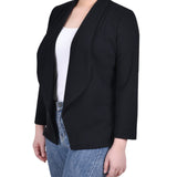 NY Collection Long Sleeve Ponte Jacket - Petite - DressbarnCoats & Jackets