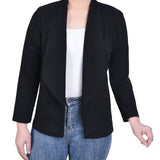 NY Collection Long Sleeve Ponte Jacket - Petite - DressbarnCoats & Jackets