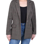 NY Collection Long Sleeve Ponte Jacket - Petite - DressbarnCoats & Jackets