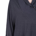 NY Collection Long Sleeve Shawl Collar Top With Pockets - Petite - DressbarnShirts & Blouses