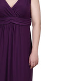 NY Collection Ruched Empire-Waist Maxi Dress - DressbarnDresses