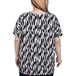 NY Collection Short Sleeve Extended Sleeve Tunic Top - Plus - DressbarnShirts & Blouses