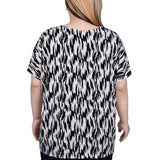 NY Collection Short Sleeve Extended Sleeve Tunic Top - Plus - DressbarnShirts & Blouses