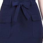 NY Collection Slim Belted Scuba Crepe Skirt - Petite - DressbarnSkirts