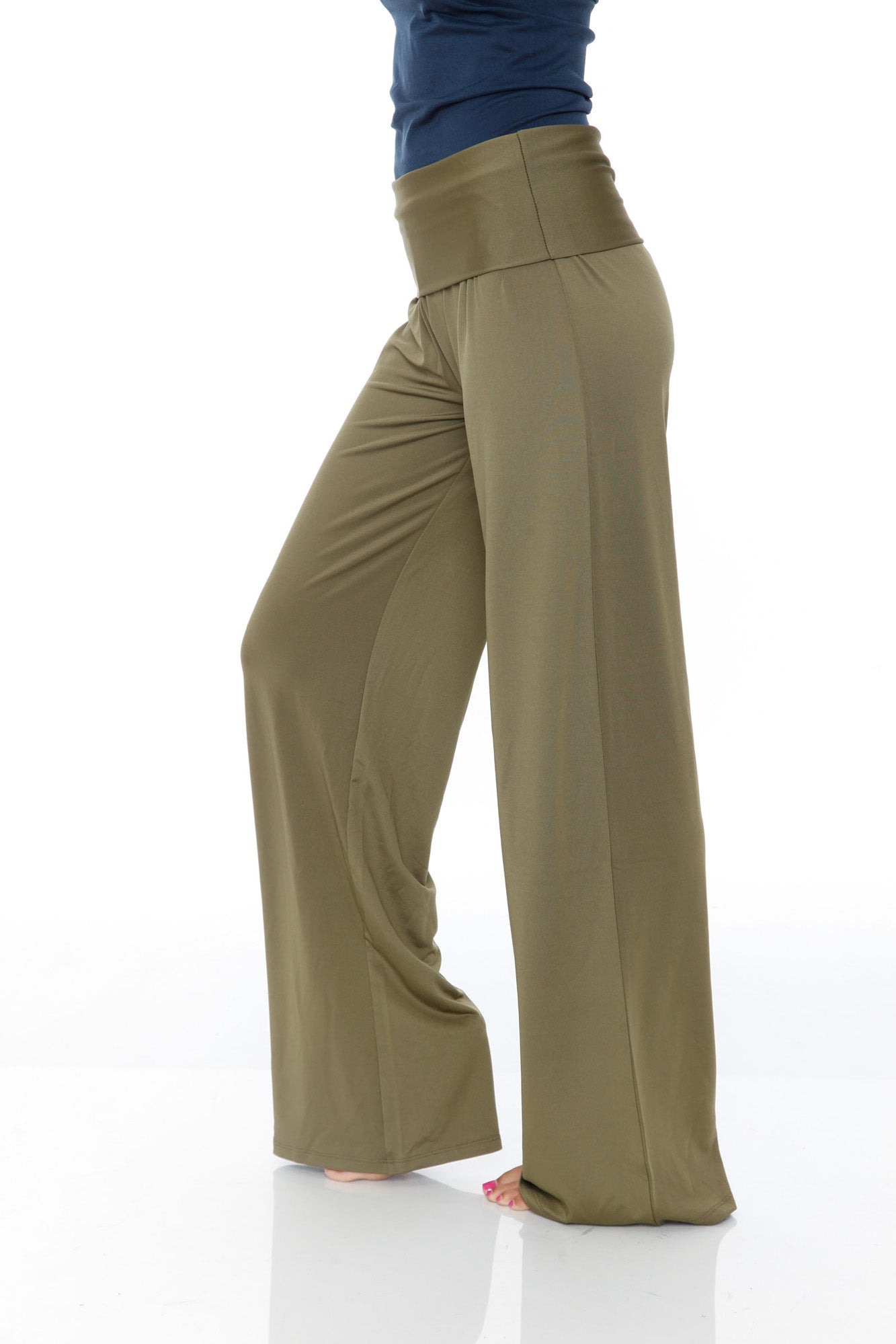 Palazzo Solid Print Pants - DressbarnPants