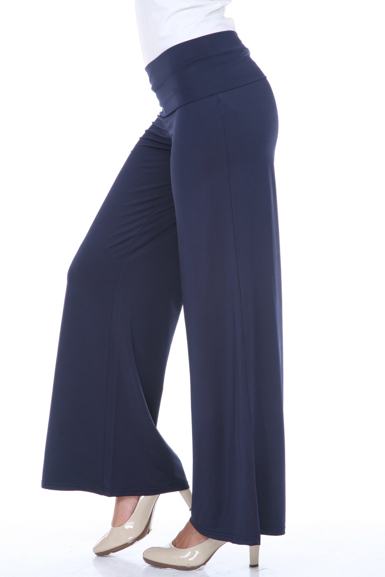Palazzo Solid Print Pants - DressbarnPants