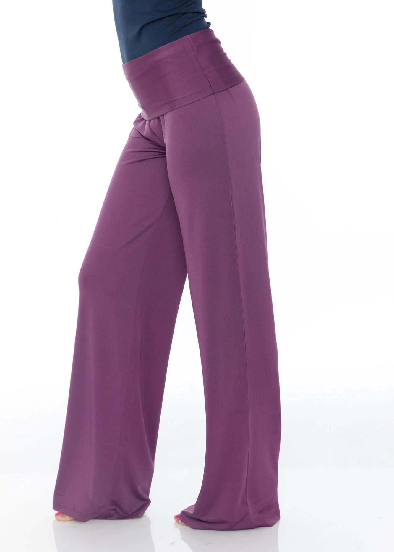 Palazzo Solid Print Pants - DressbarnPants