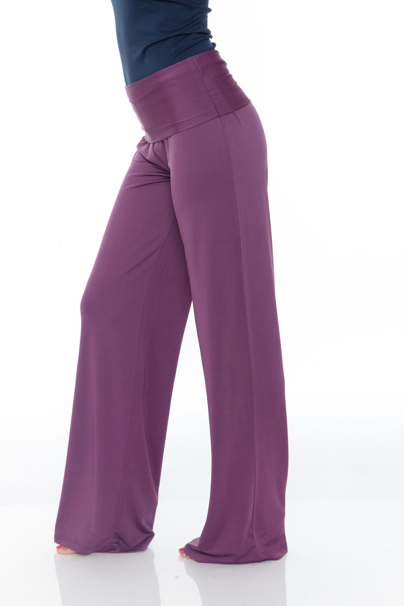 Palazzo Solid Print Pants - DressbarnPants