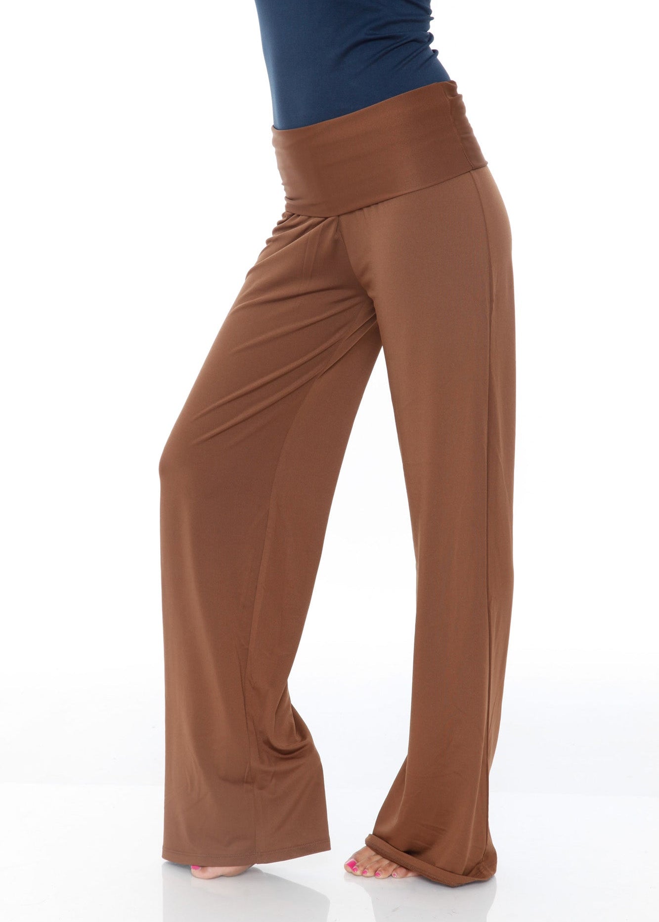 Palazzo Solid Print Pants - DressbarnPants