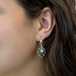 Palmetto Gray Enamel & Crystal Earrings - DressbarnEarrings