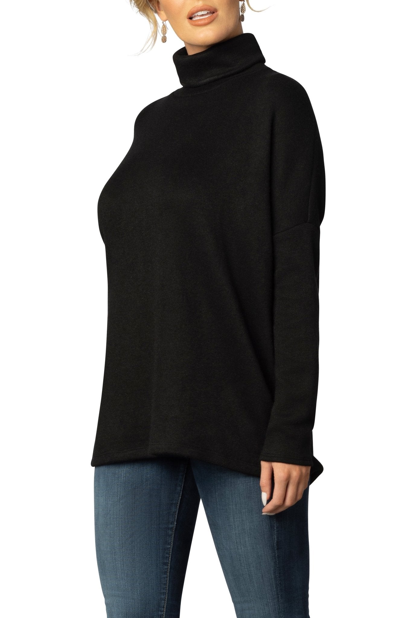 Paris Turtleneck Tunic Sweater - DressbarnSweatshirts & Hoodies