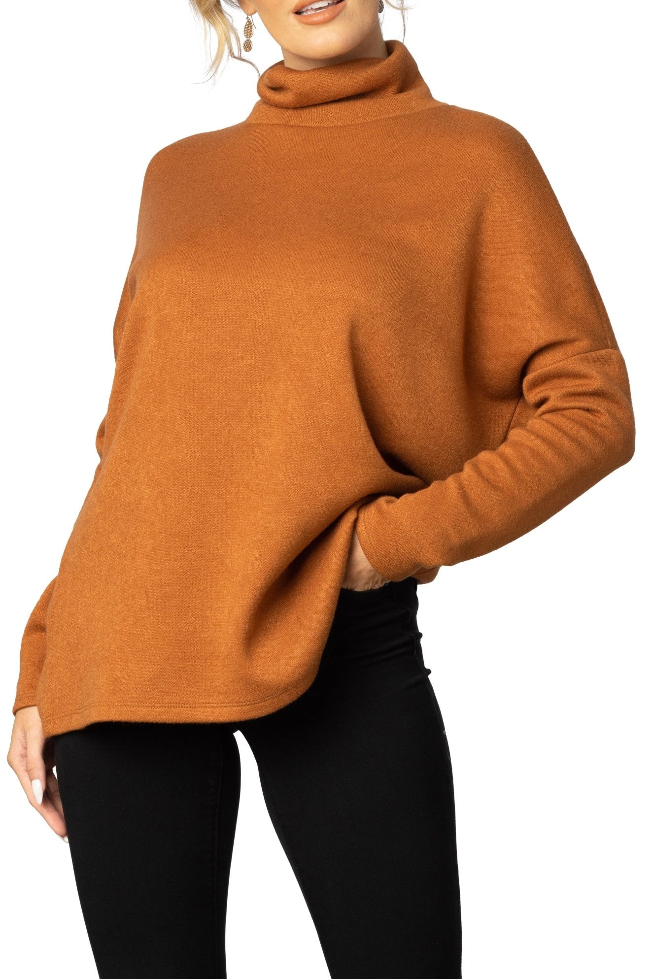 Paris Turtleneck Tunic Sweater - DressbarnSweatshirts & Hoodies