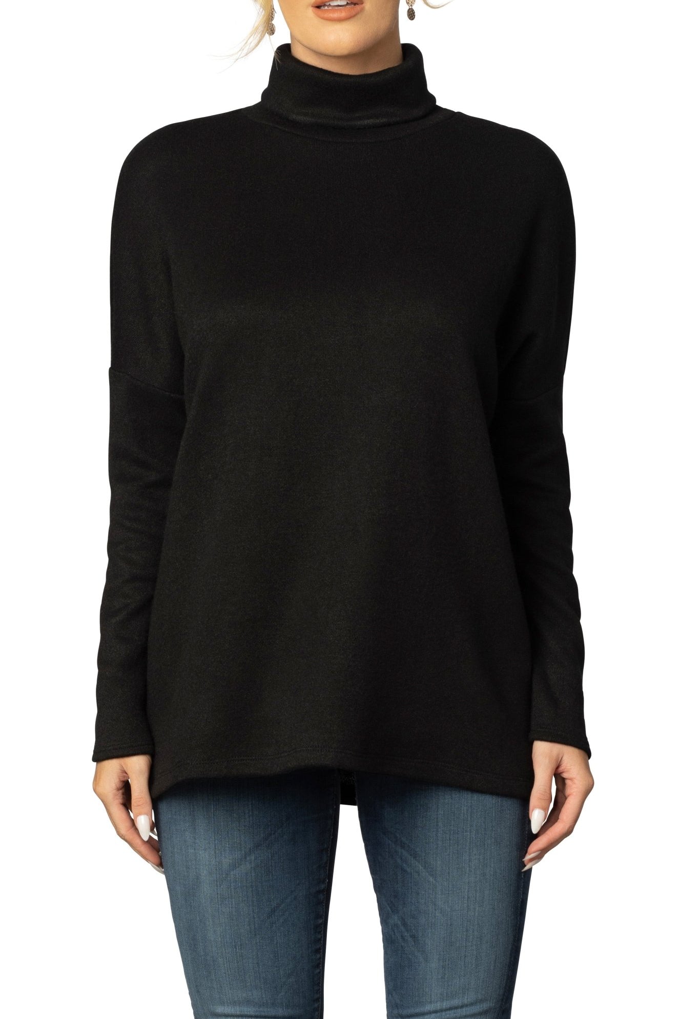 Paris Turtleneck Tunic Sweater - DressbarnSweatshirts & Hoodies