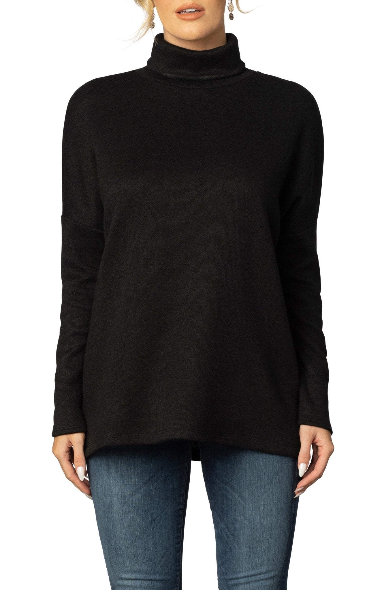 Paris Turtleneck Tunic Sweater - DressbarnSweatshirts & Hoodies