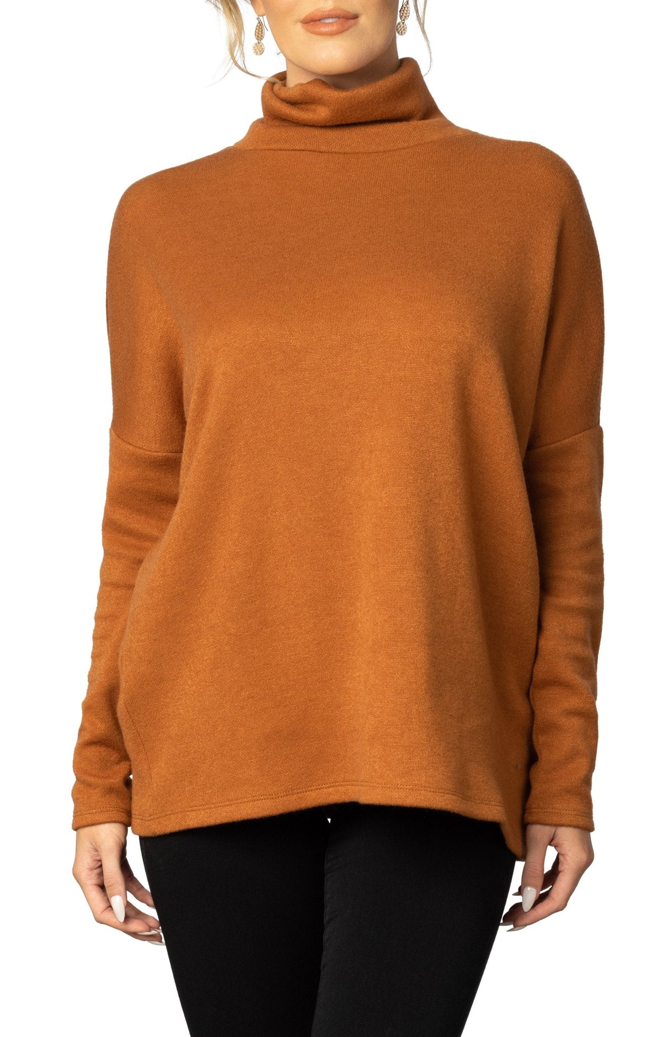 Paris Turtleneck Tunic Sweater - DressbarnSweatshirts & Hoodies