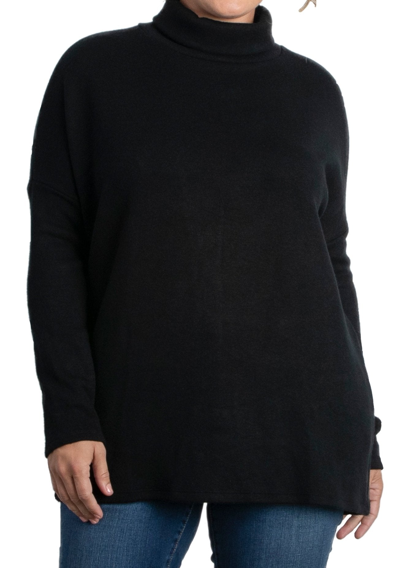 Paris Turtleneck Tunic Sweater - Plus - DressbarnSweatshirts & Hoodies