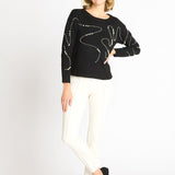 Pearl Swirl Crewneck Sweater - DressbarnApparel