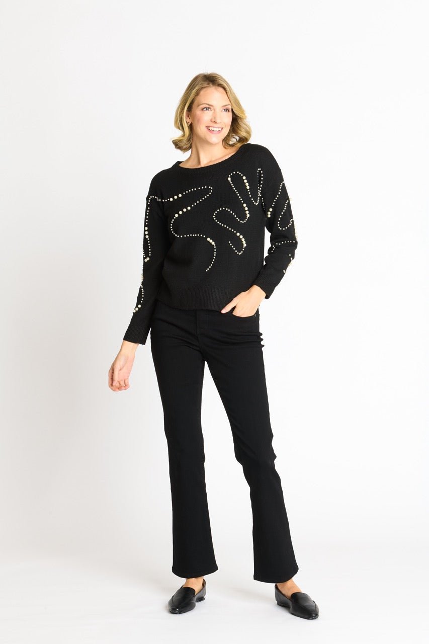 Pearl Swirl Crewneck Sweater - DressbarnApparel