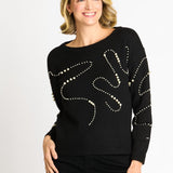 Pearl Swirl Crewneck Sweater - DressbarnApparel