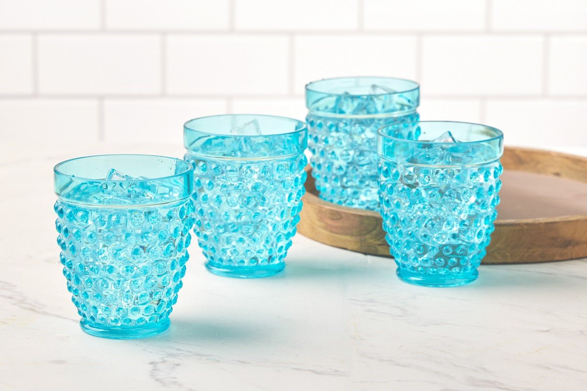 Pier-1-Emma-Aqua-Acrylic-13-oz-Drinking-Glasses,-Set-of-4-Drinkware