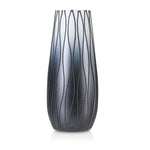 Pier-1-Handpainted-Ombre-Black-Glass-Vase-Vases