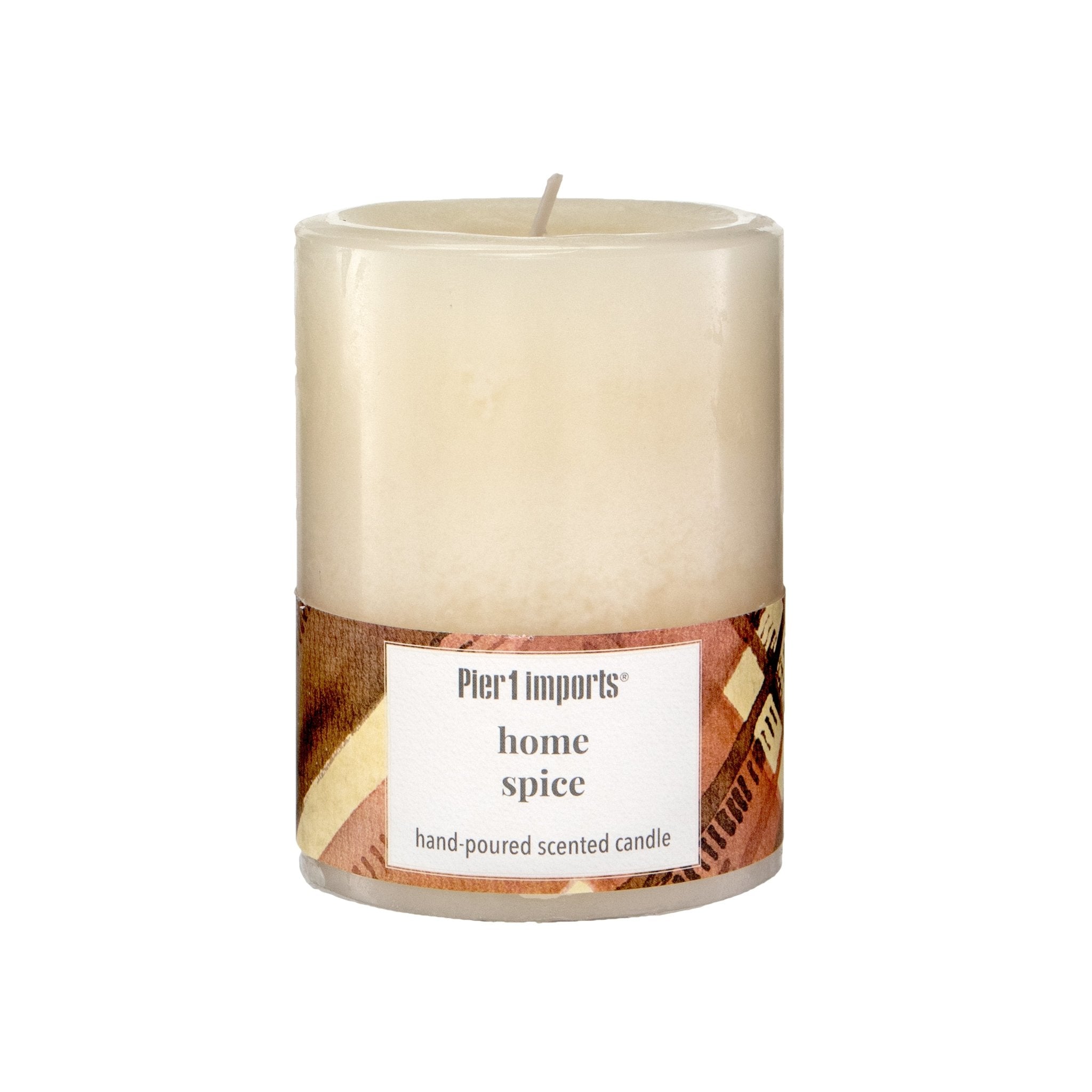 Pier-1-Home-Spice-3x4-Mottled-Pillar-Candle-Candles
