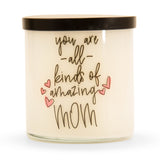 Pier 1 "Mom" Pink Champagne Filled 3-Wick Candle